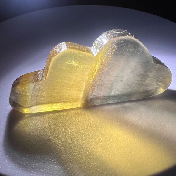 Yellow Fluorite Crystal Cloud Carving‎ (#2) - Picture 7 of 11